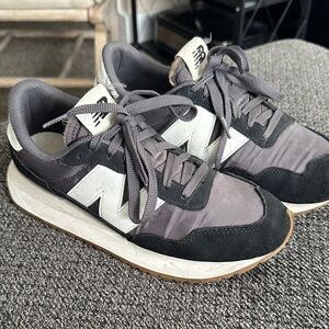 New Balance Gray and Black Athletic Shoes